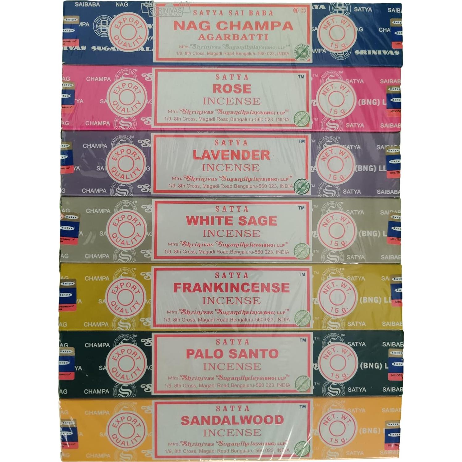 Set de Incienso Guruji Divinity con Soporte y 7 Aromas 15g