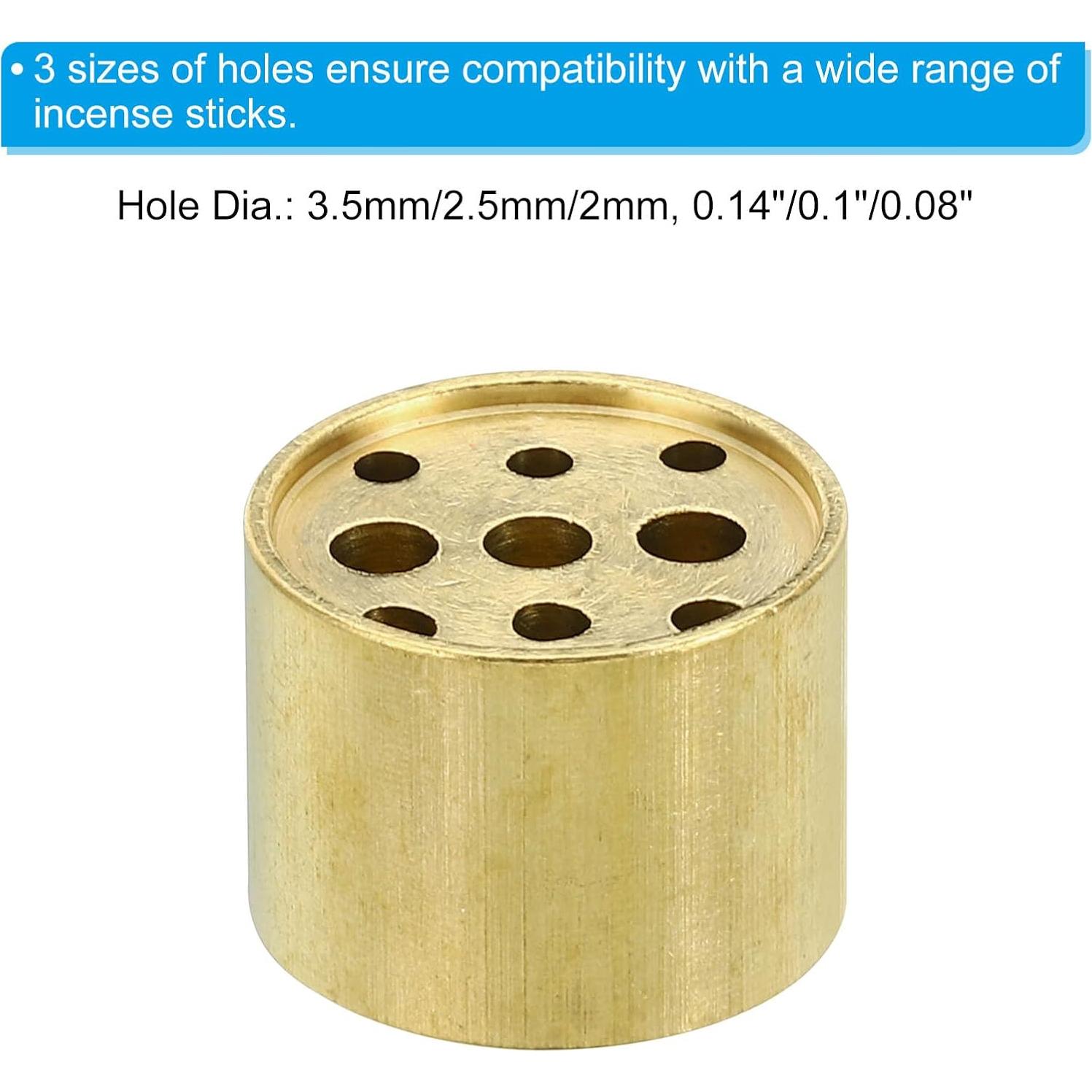 Soporte de Incienso PATIKIL - 2 Piezas de Latón para Conos y Varitas