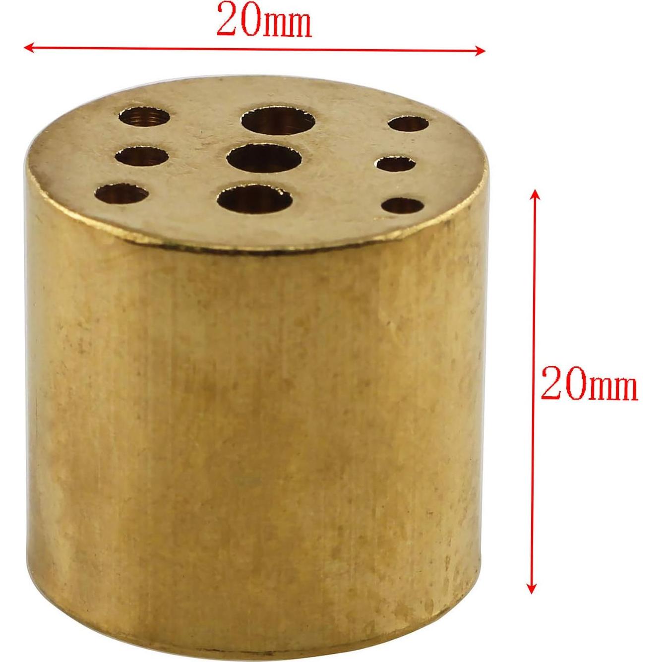 Soporte de Incienso E-outstanding de Latón 9 Agujeros 2cm