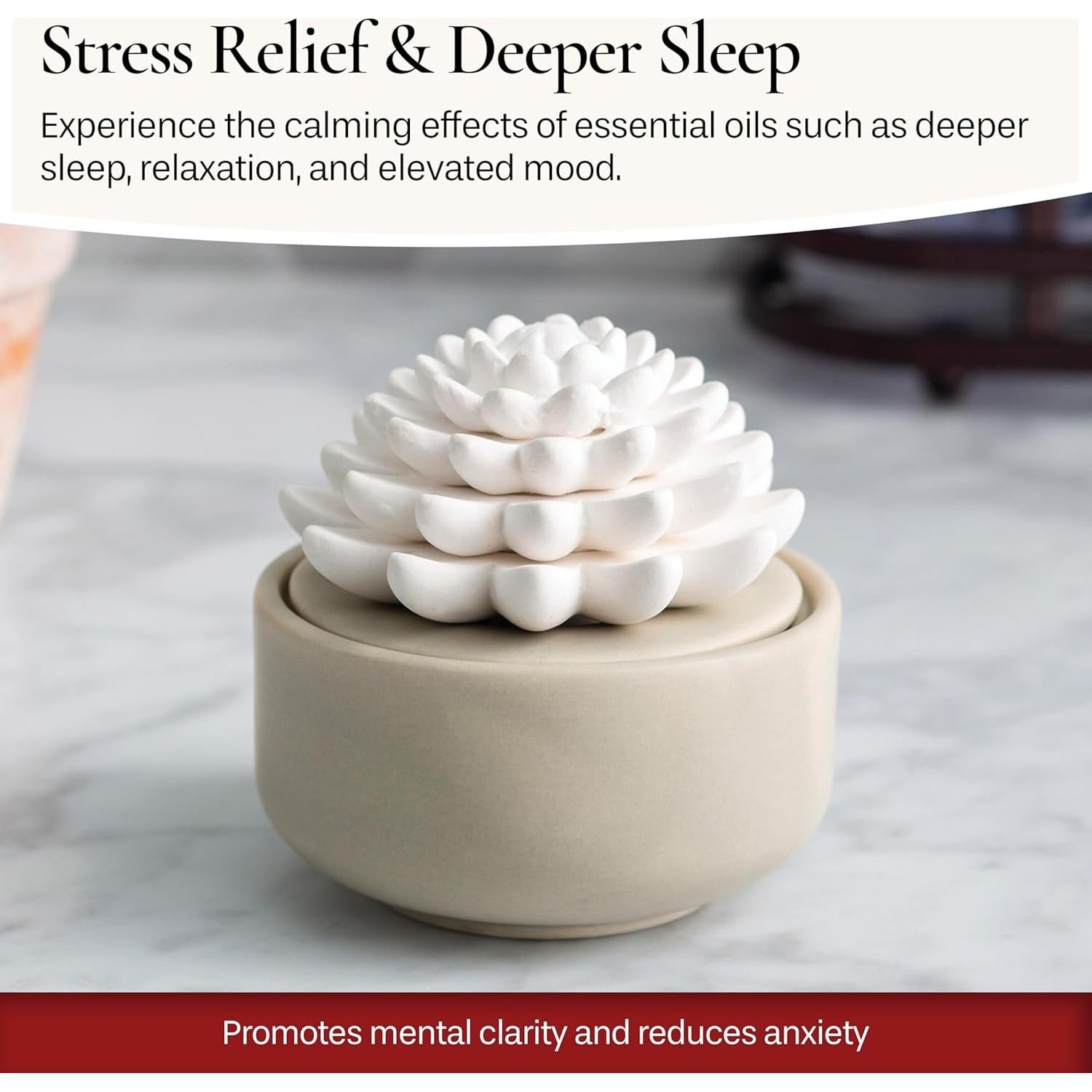 Difusor de Aceite Esencial Airomé Blanco Suculento 15ml Menta