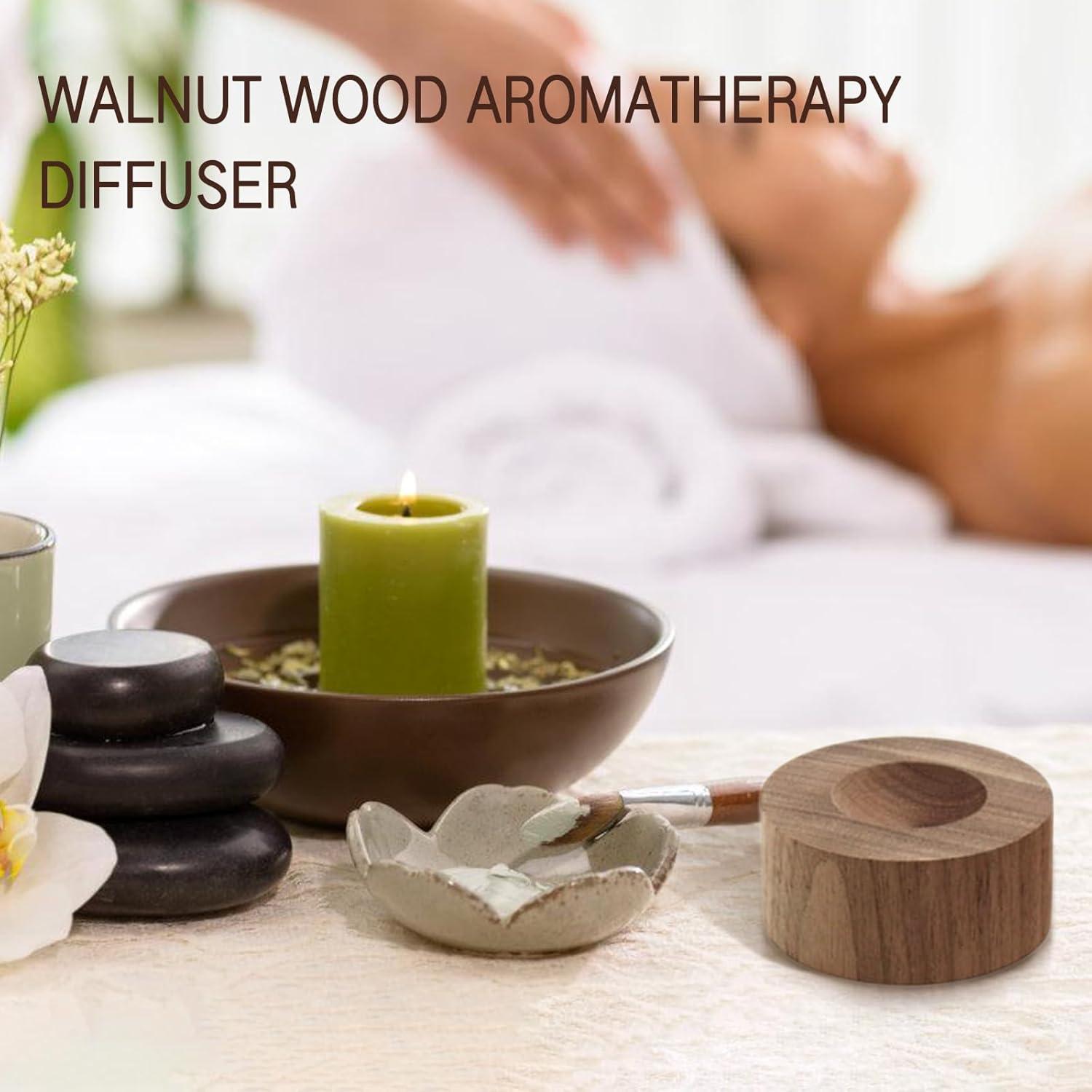 Difusor de Aceite Esencial de Madera SAMIQU - 2 Piezas