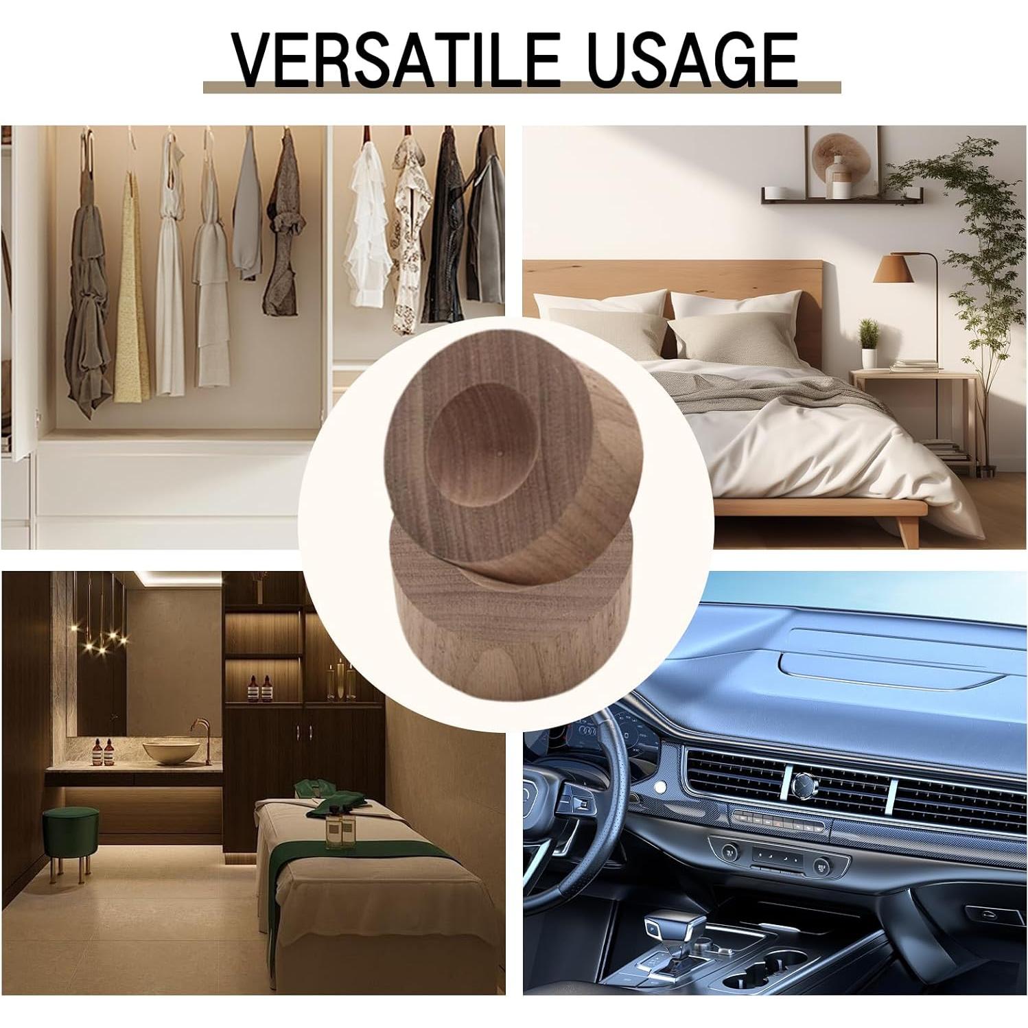 Difusor de Aceite Esencial de Madera SAMIQU - 2 Piezas