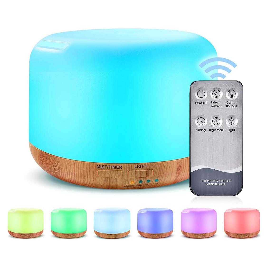 Difusor de Aceite Esencial Marchred 300ML Ultrasónico con Control Remoto