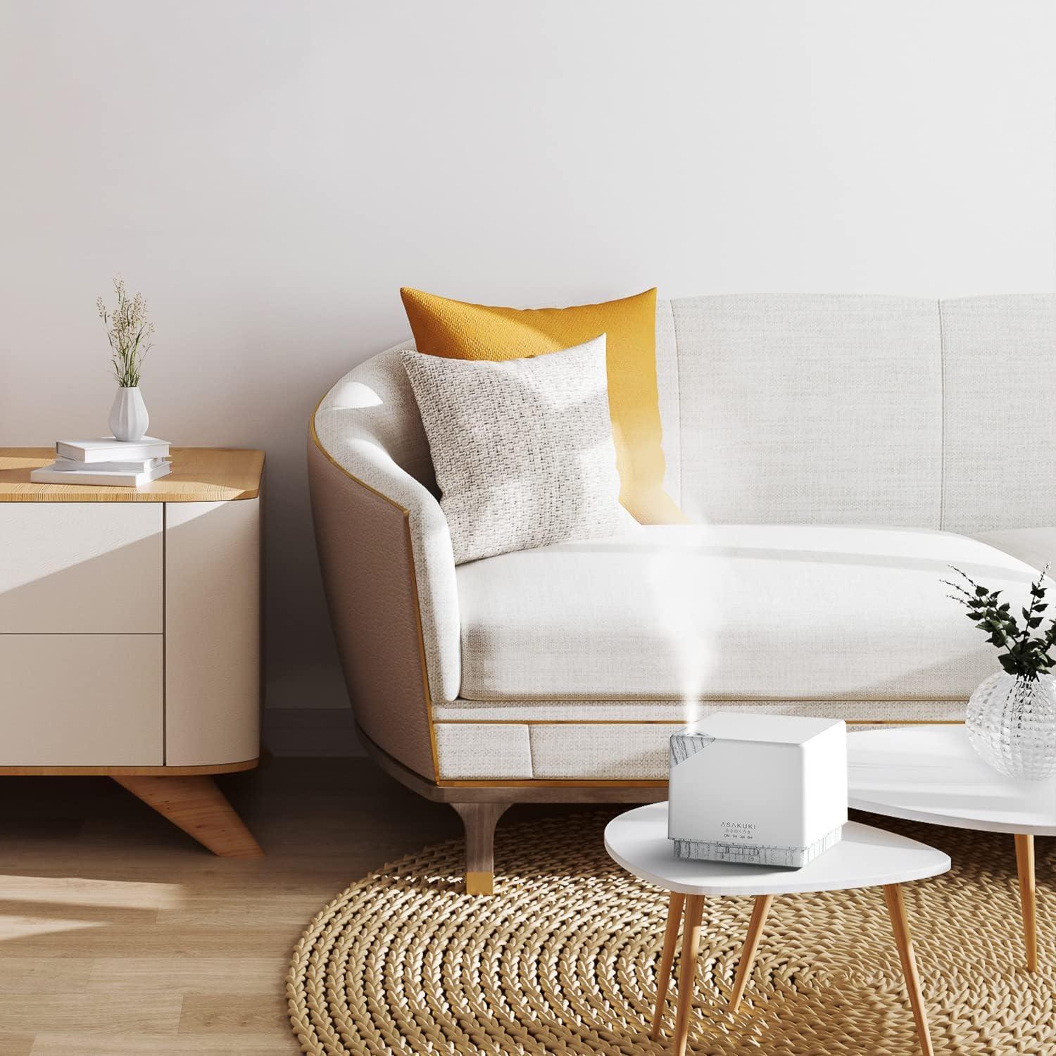 Difusor de Aceite Esencial ASAKUKI 700ml Ultrasonico 5 en 1