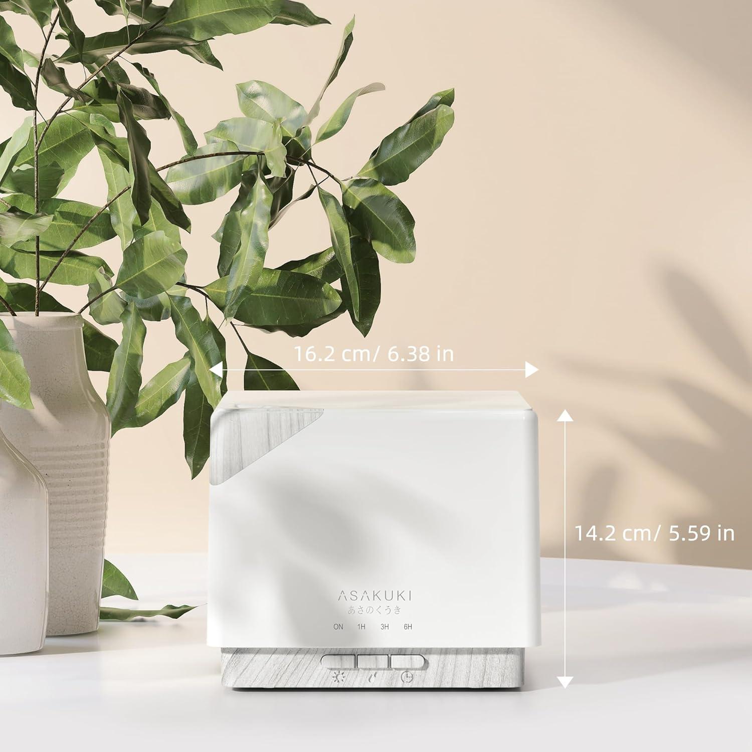 Difusor de Aceite Esencial ASAKUKI 700ml Ultrasonico 5 en 1