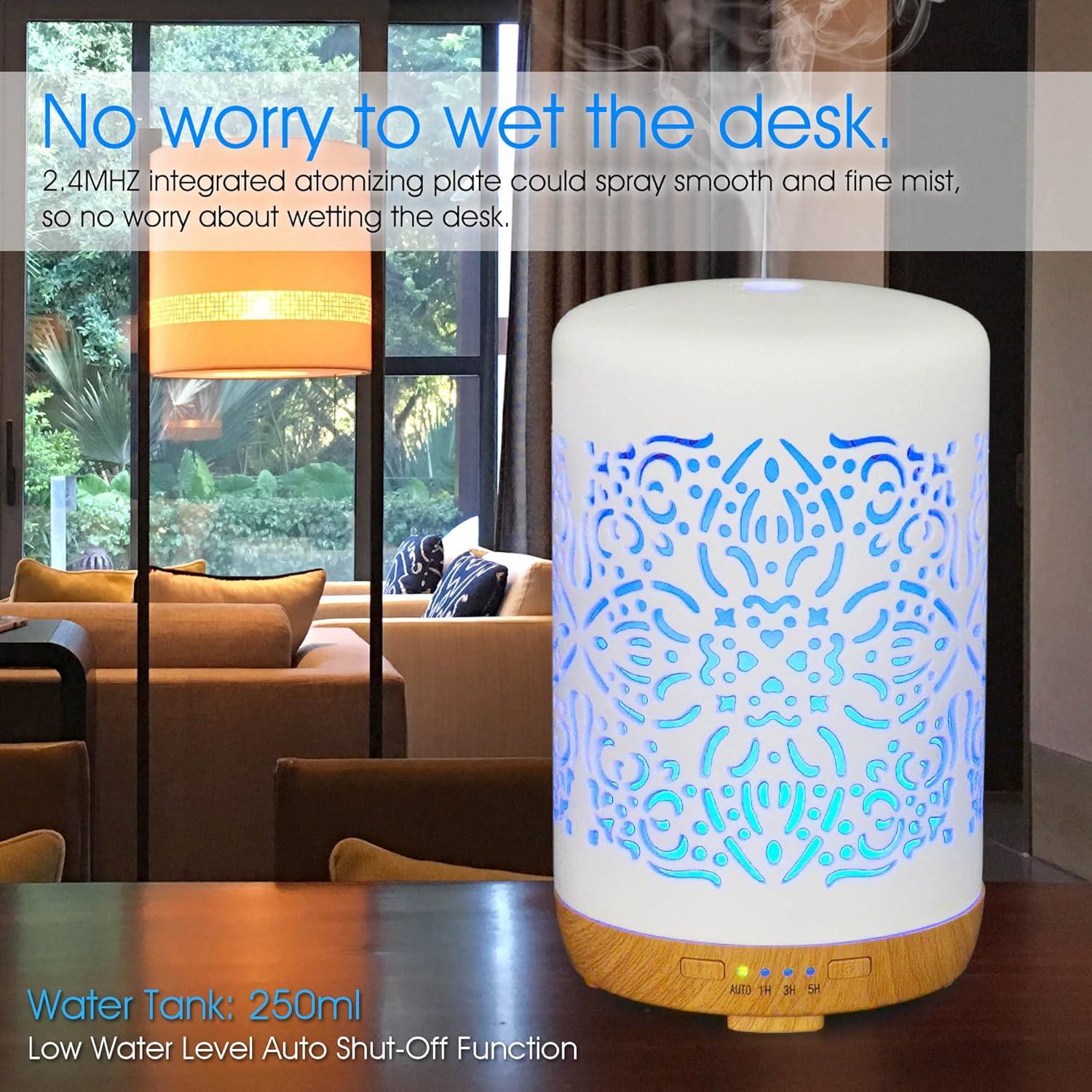 Difusor de Aceite Esencial Earnest Living 250 ml Cerámica