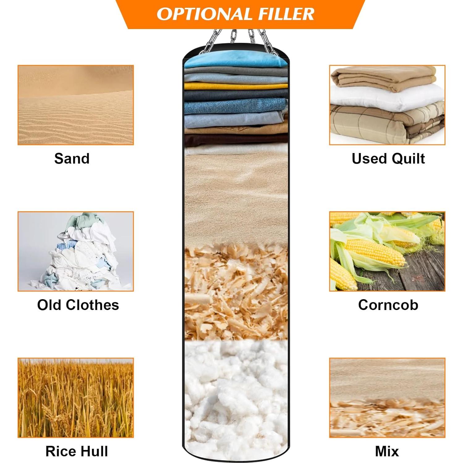 Saco de Boxeo Colgante YORWHIN 4FT con Guantes 12OZ y Accesorios