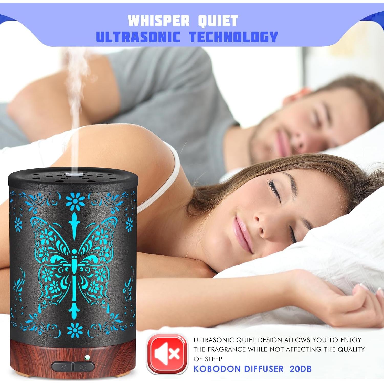 Difusor de Aceites Esenciales KOBODON 200ML con Luces LED