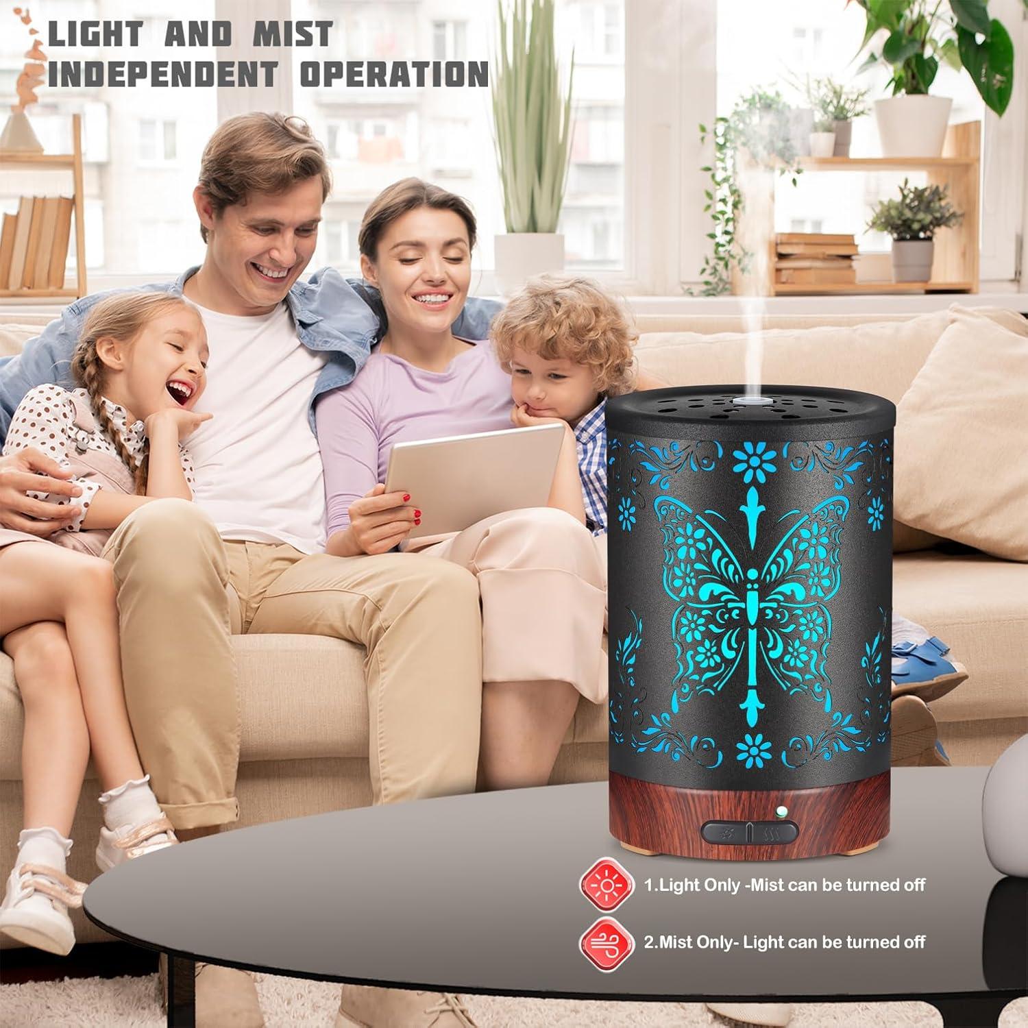 Difusor de Aceites Esenciales KOBODON 200ML con Luces LED