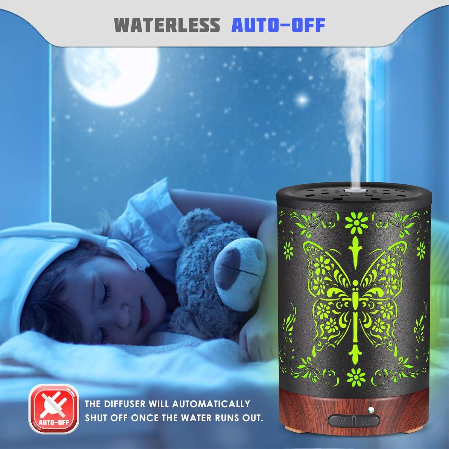 Difusor de Aceites Esenciales KOBODON 200ML con Luces LED