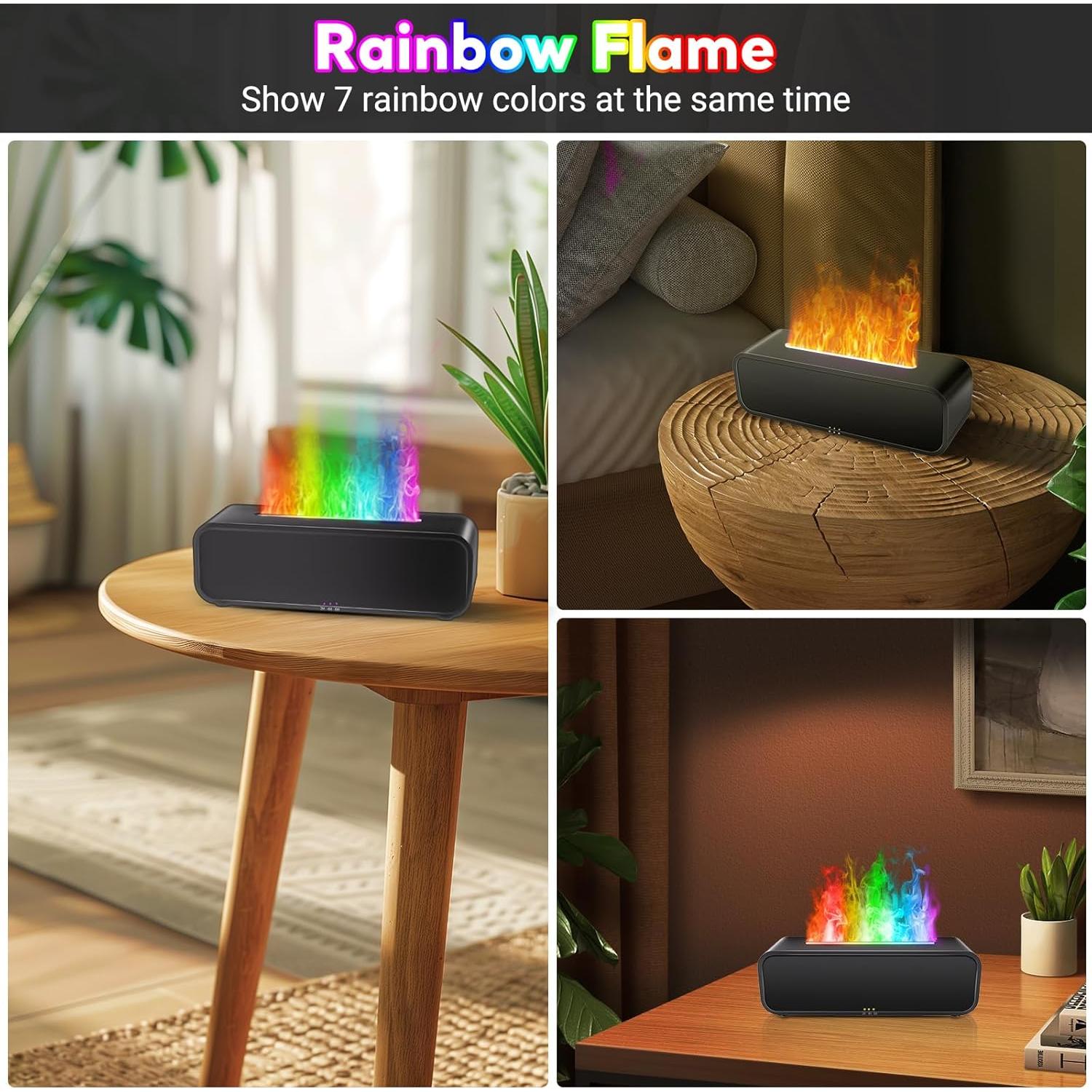 Difusor de Aceite Esencial SENMUL A4 250ml con Efecto Llama