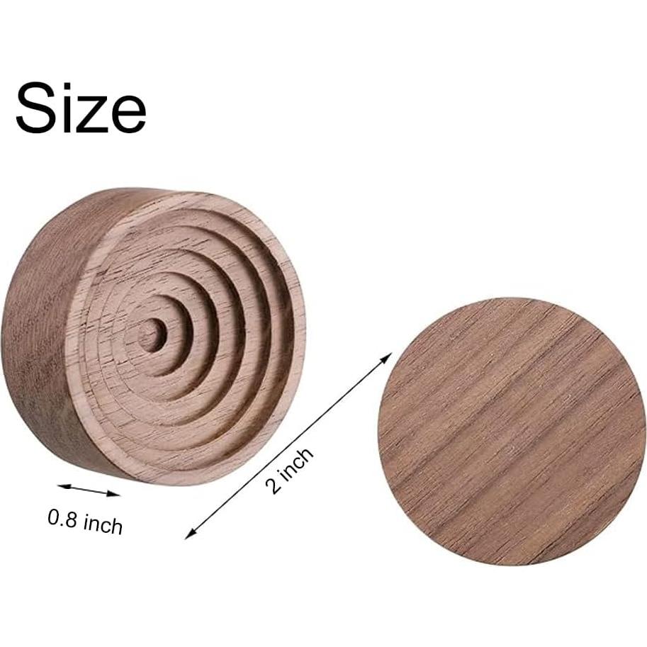 Difusor de Aceite Esencial de Madera NaYiissi Redondo 5x5 cm