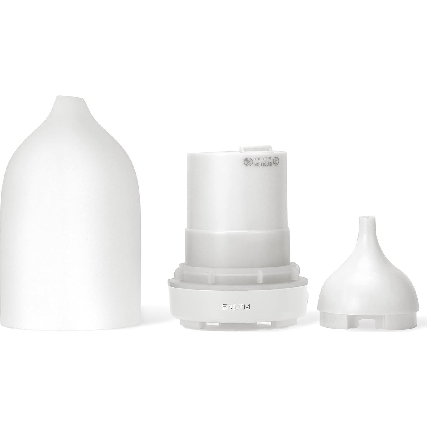 Difusor de Aromaterapia Cerámica ENILYM 100ml Luz Nocturna