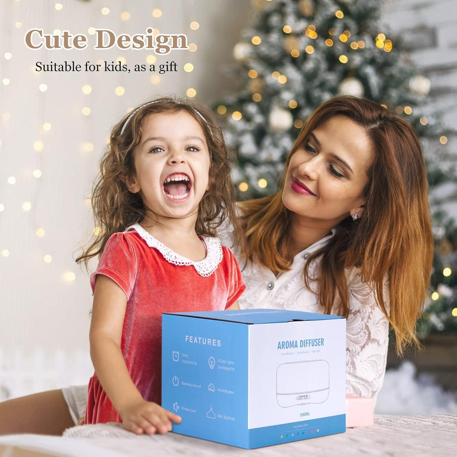 Difusor de Aceite Esencial Homeweeks 500ml con Control Remoto