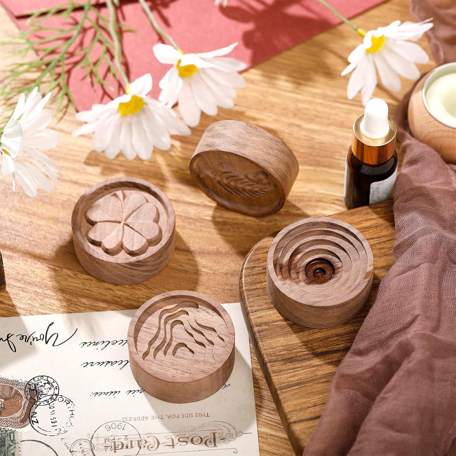 Difusores de Aceite Esencial de Madera Zhehao - 4 Piezas