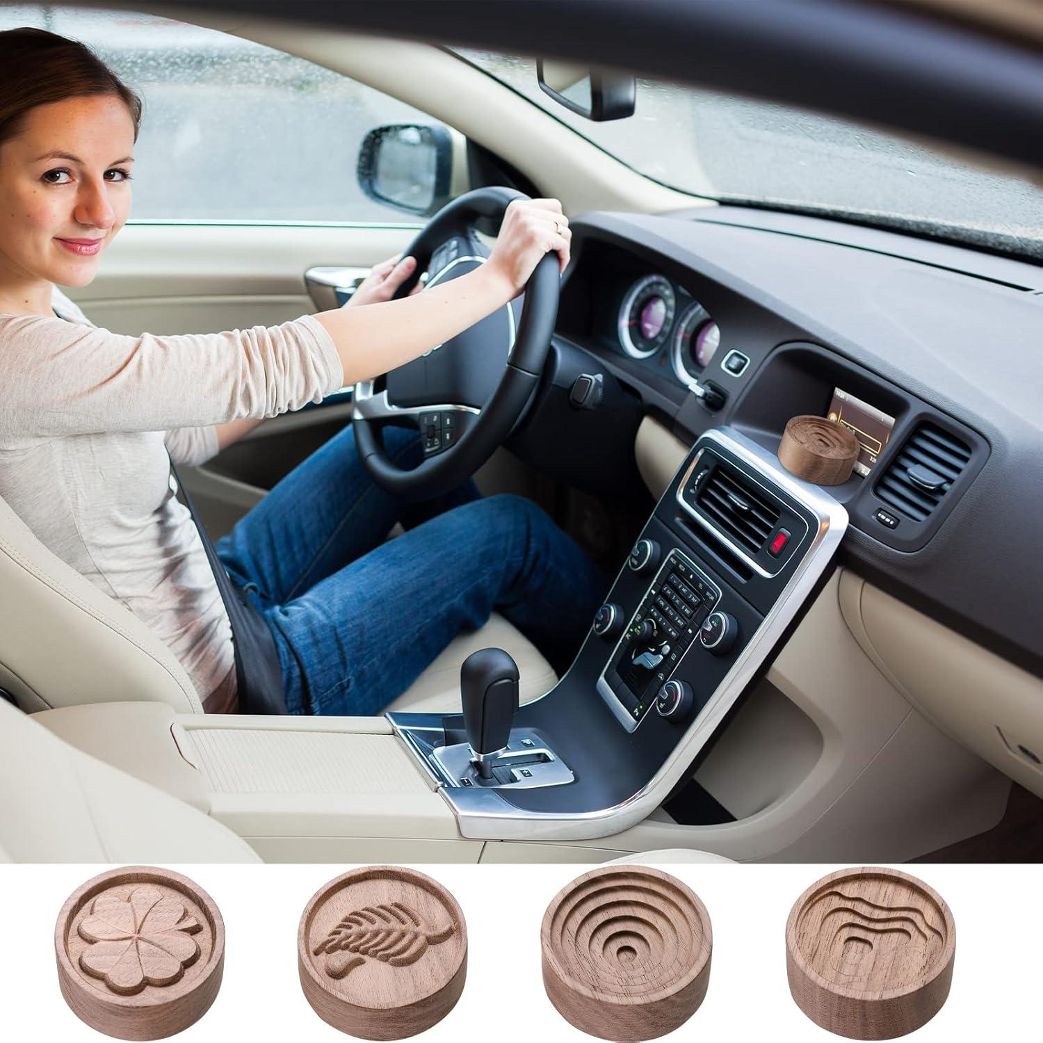 Difusores de Aceite Esencial de Madera Zhehao - 4 Piezas