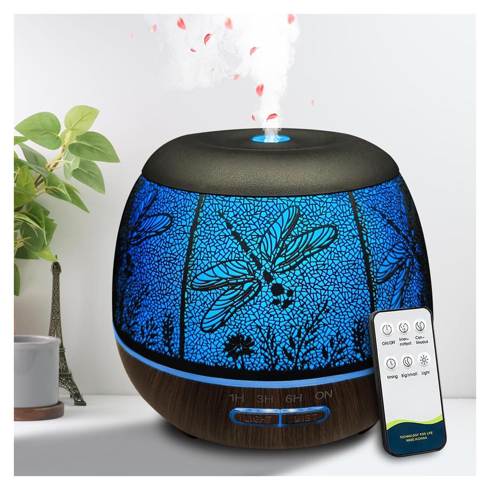 Difusor de Aceites Esenciales Roonbo 400ml Control Remoto