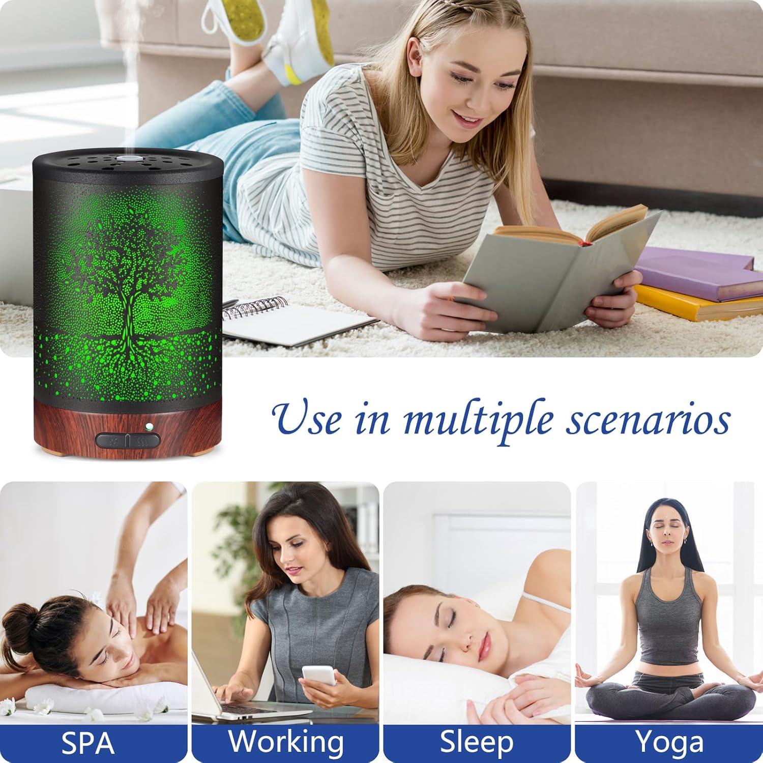 Difusor de Aceite Esencial Mocosa - Aromaterapia y Humidificador