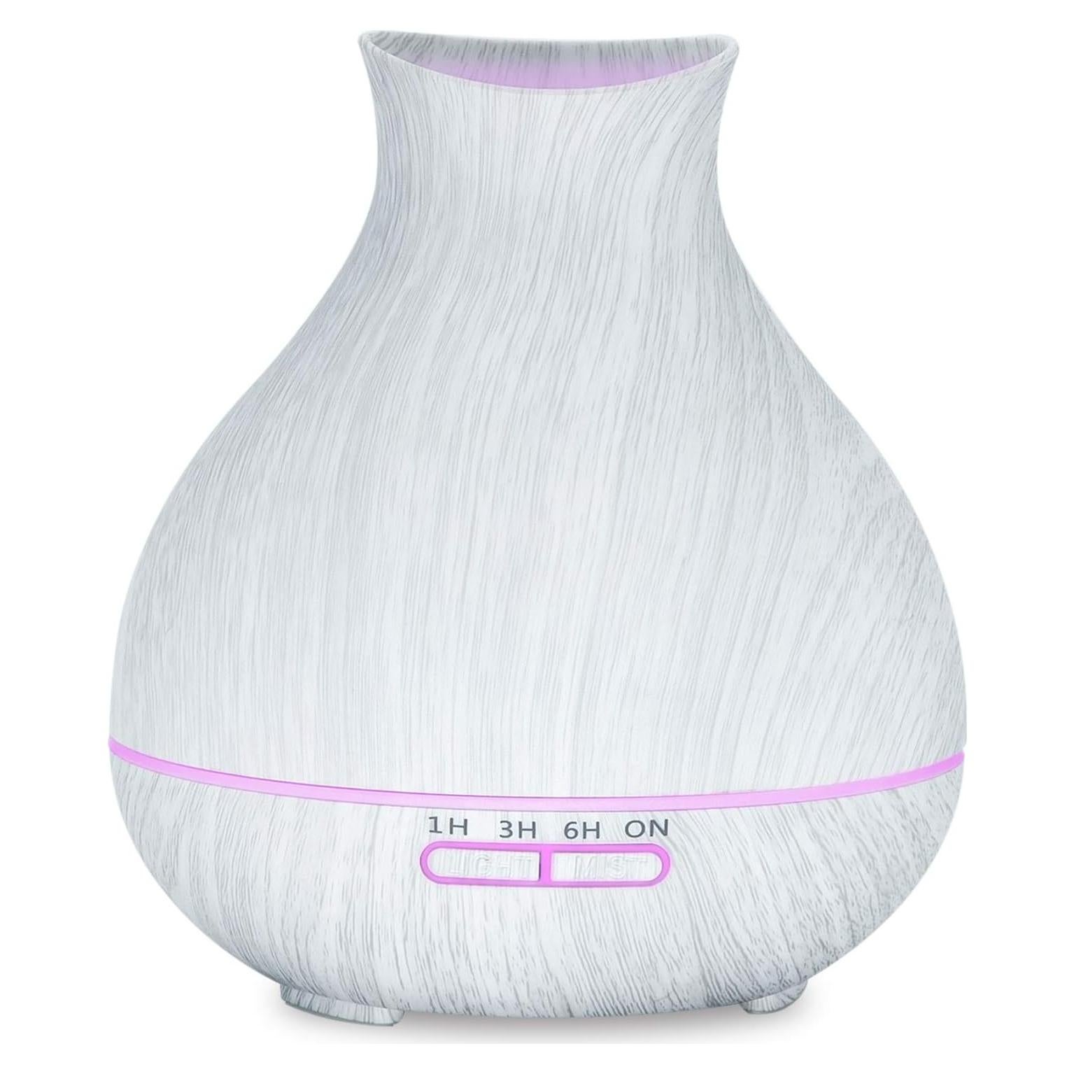 Difusor de Aceite Esencial BZseed 550ml Blanco con Temporizador