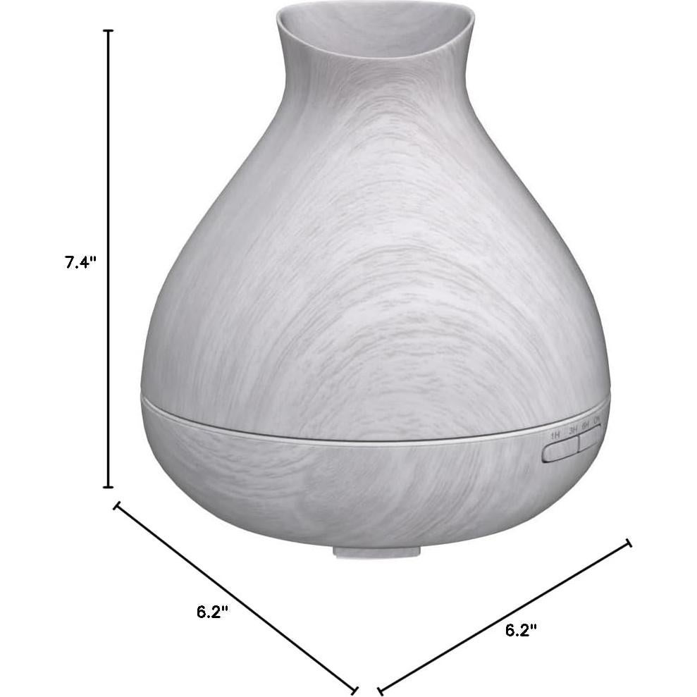 Difusor de Aceite Esencial BZseed 550ml Blanco con Temporizador