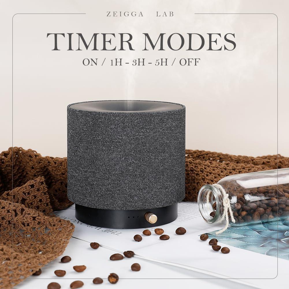 Difusor de Aroma ZEIGGA LAB M35 Negro 150ml Luz Nocturna