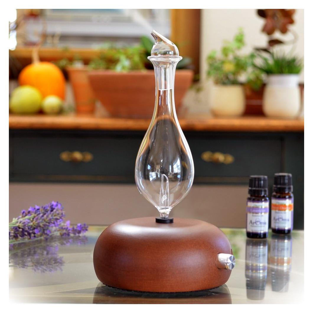 Nebulizador de Aceites Esenciales ArOmis - Vidrio y Madera 100ml