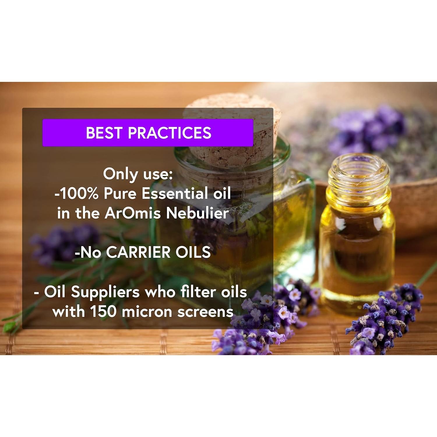 Nebulizador de Aceites Esenciales ArOmis - Vidrio y Madera 100ml