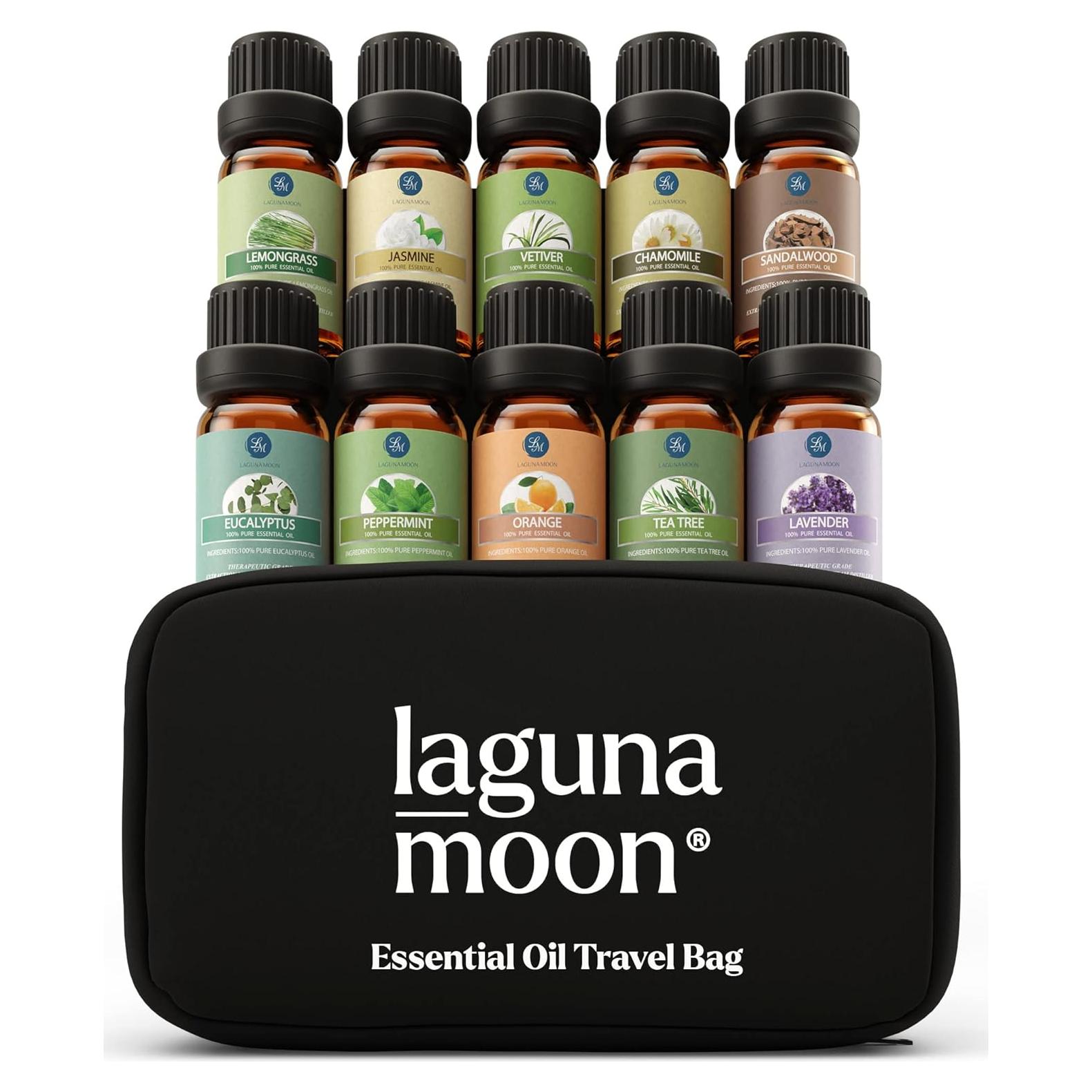 Set de Aceites Esenciales Lagunamoon 10 Piezas Aromaterapia