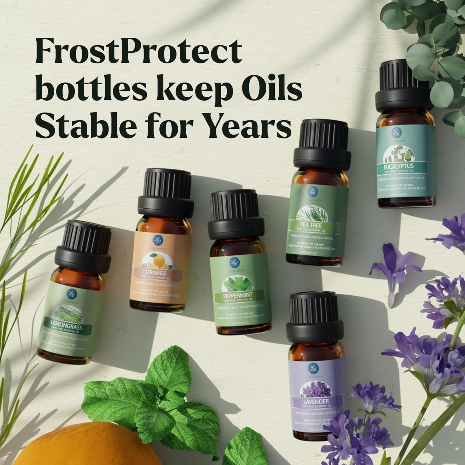 Set de Aceites Esenciales Lagunamoon 10 Piezas Aromaterapia