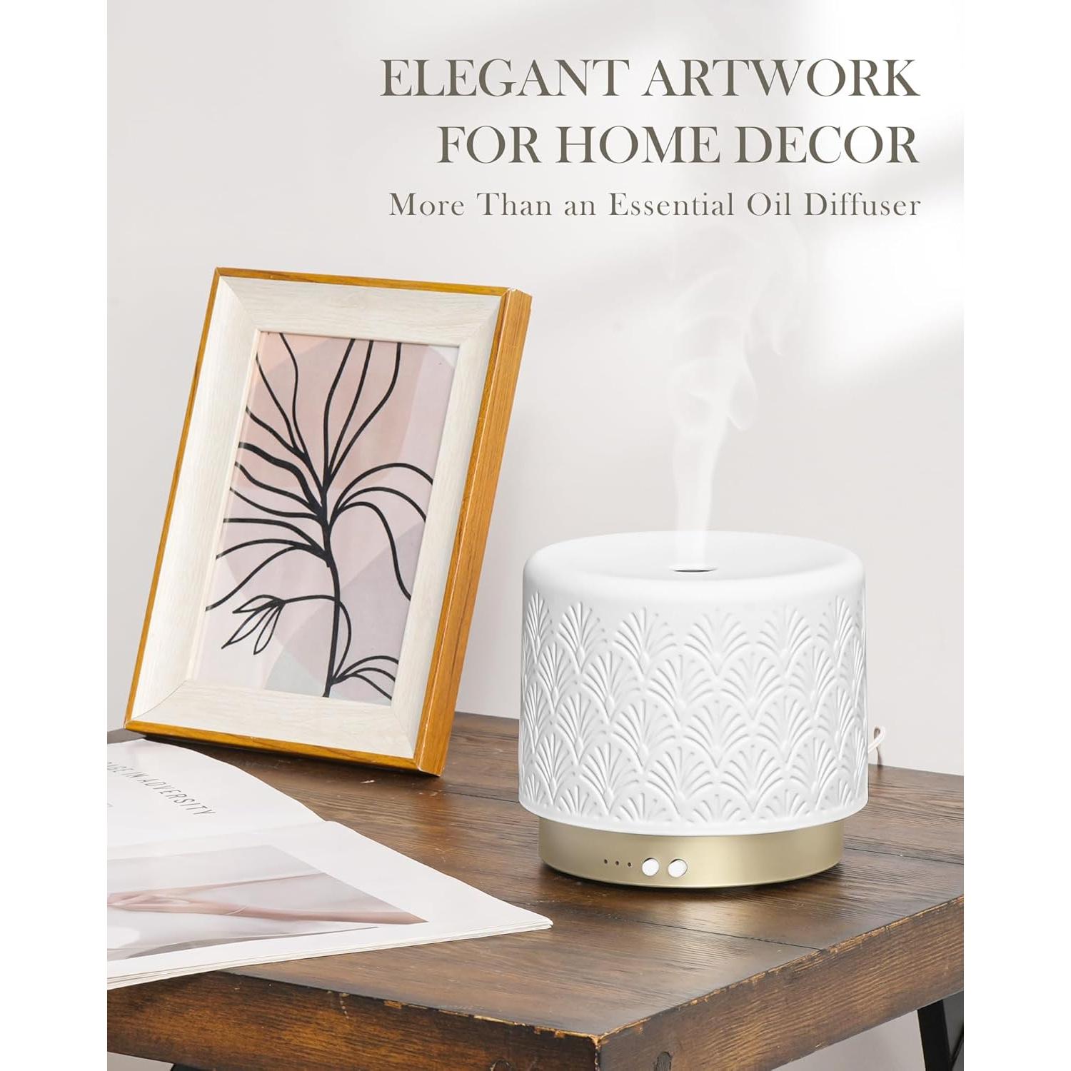 Difusor de Aceite Esencial Onaboviva 280ml Cerámica Coral