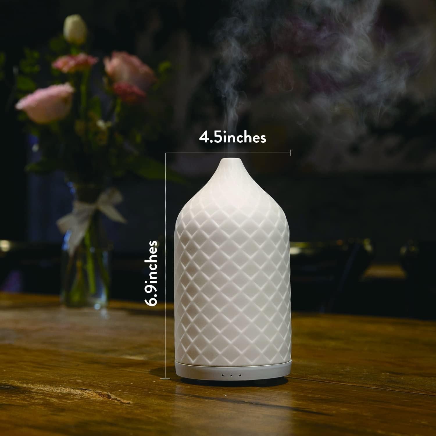 Difusor de Aceite Esencial ZEIGGA LAB Hiro 120ml Blanco