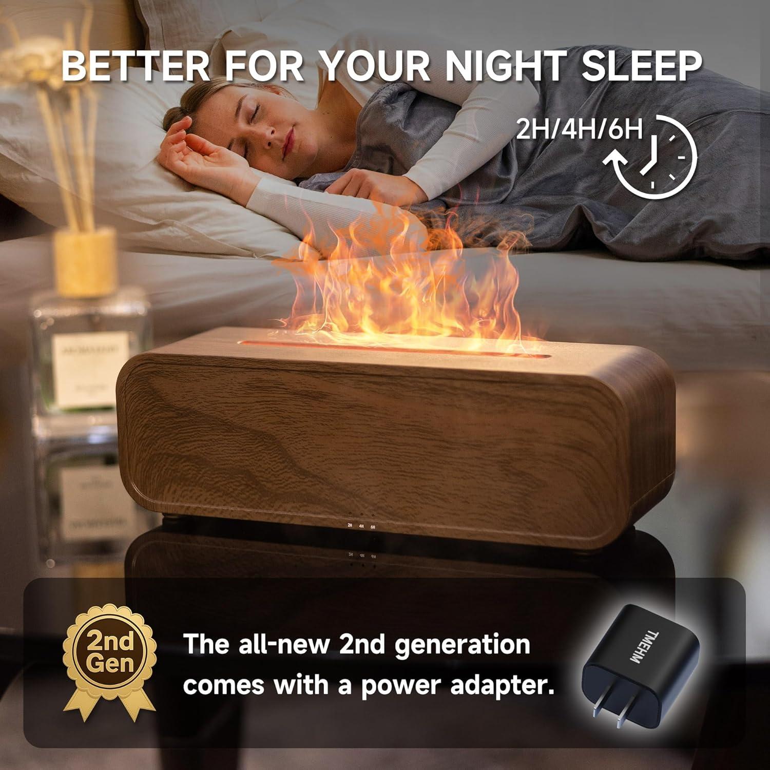 Difusor de Aromaterapia Ultrasónico TMEHM A5 Madera 250ml