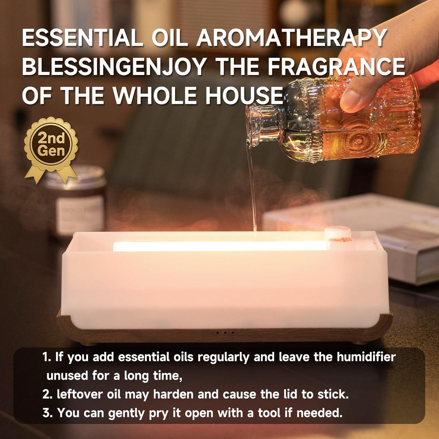 Difusor de Aromaterapia Ultrasónico TMEHM A5 Madera 250ml