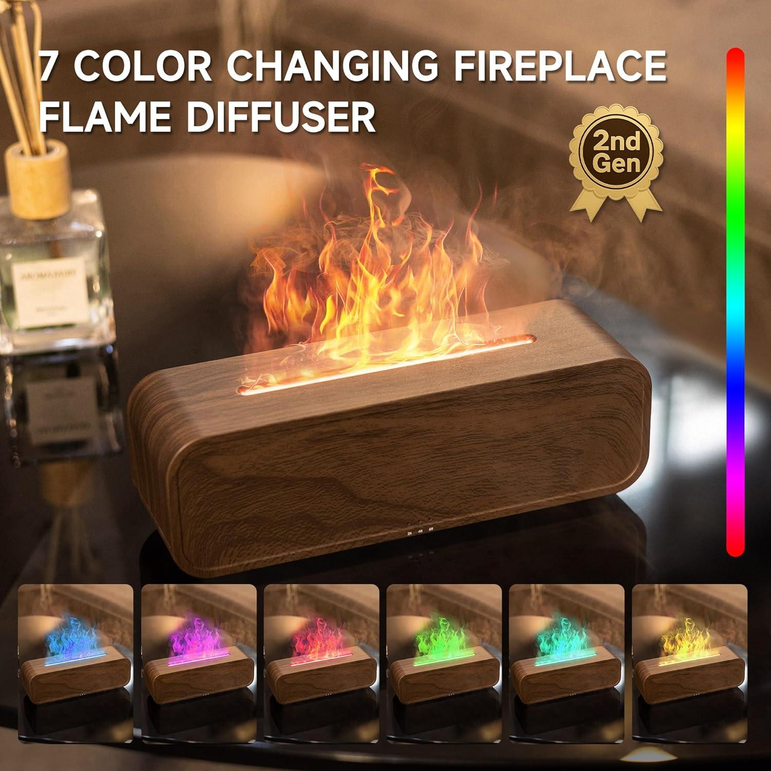 Difusor de Aromaterapia Ultrasónico TMEHM A5 Madera 250ml