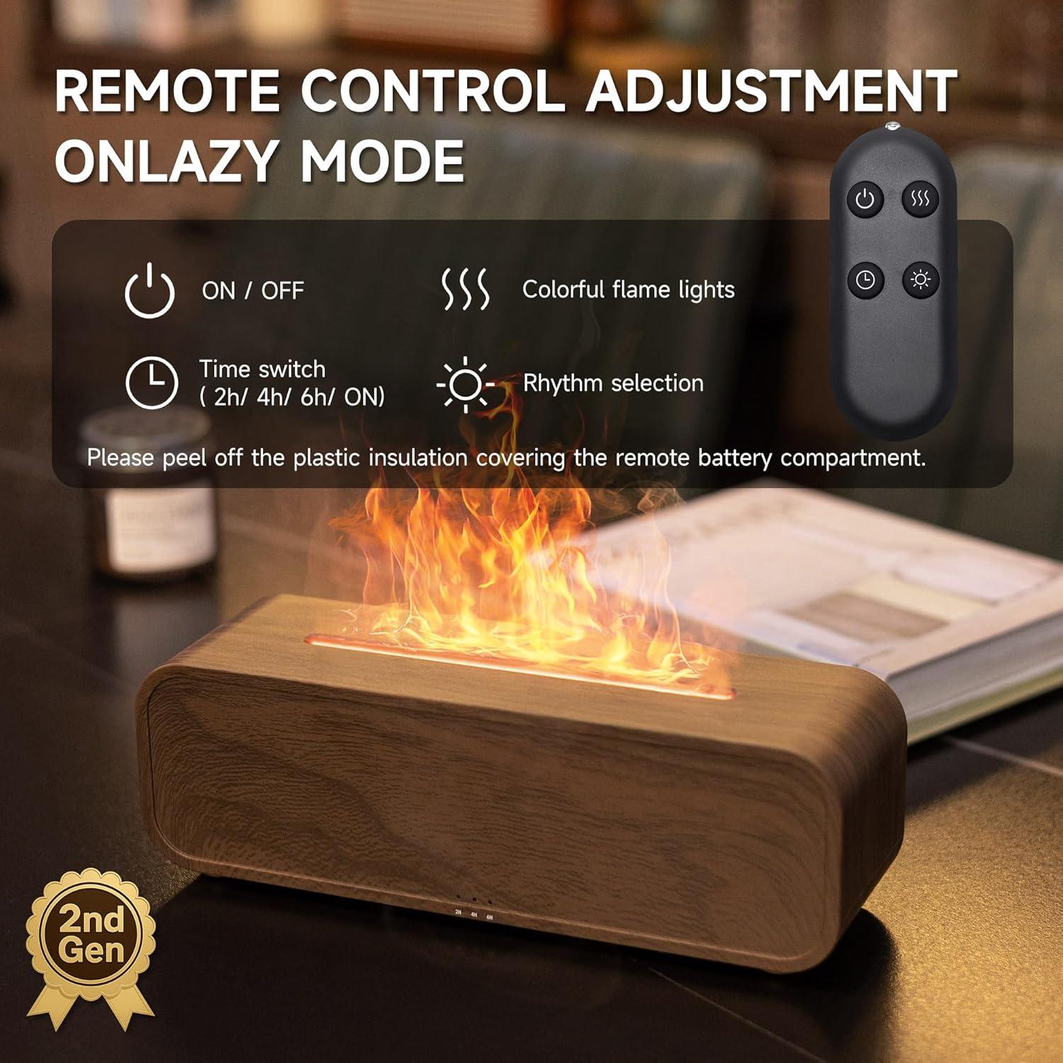 Difusor de Aromaterapia Ultrasónico TMEHM A5 Madera 250ml