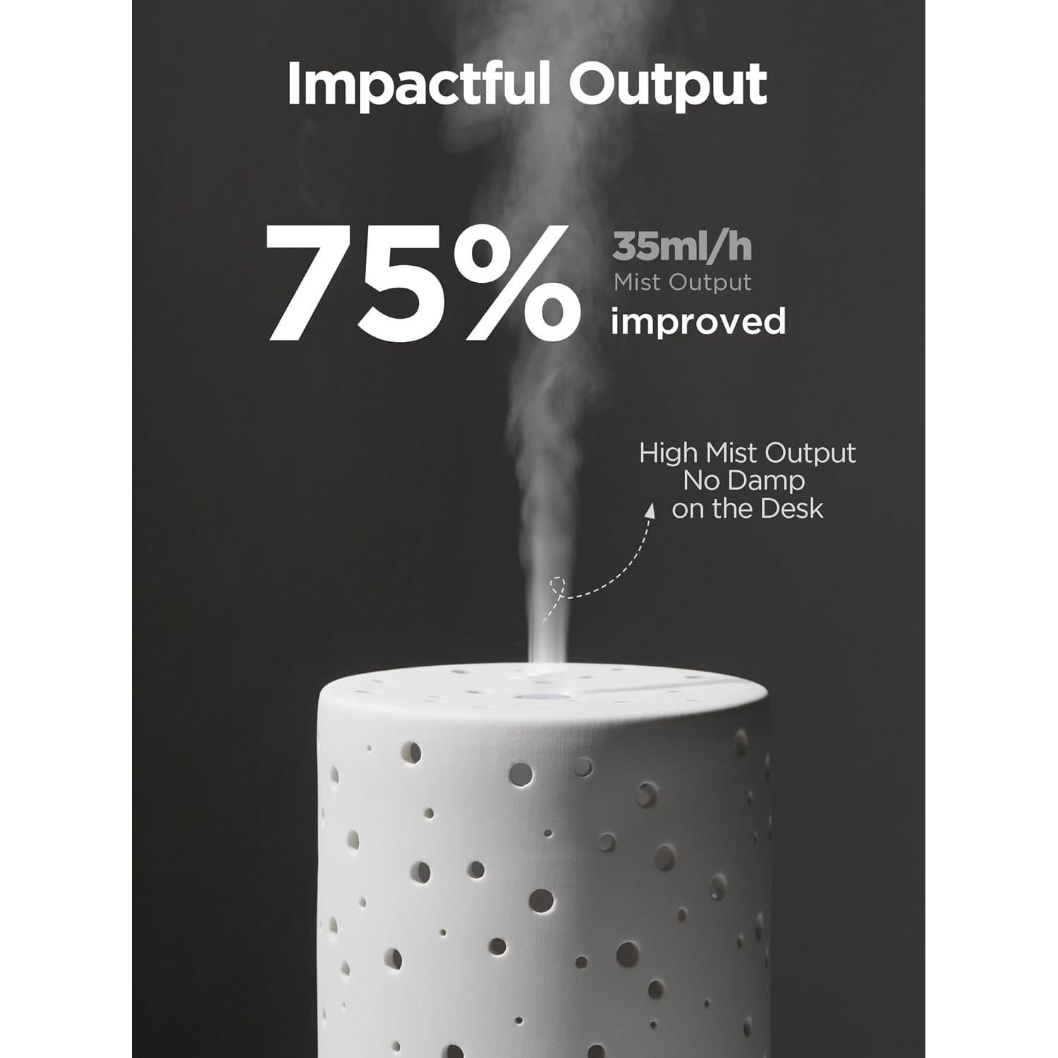 Difusor de Aceite Esencial InnoGear AD15-WR 150ml Cerámica Blanco