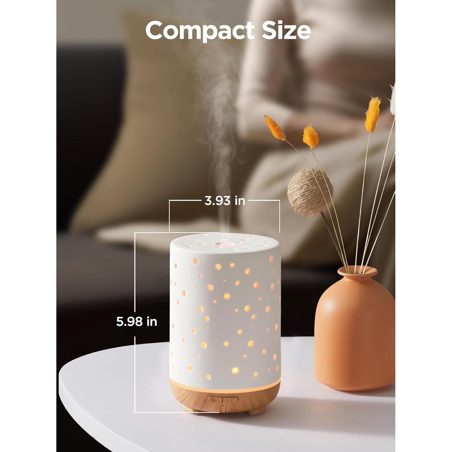 Difusor de Aceite Esencial InnoGear AD15-WR 150ml Cerámica Blanco