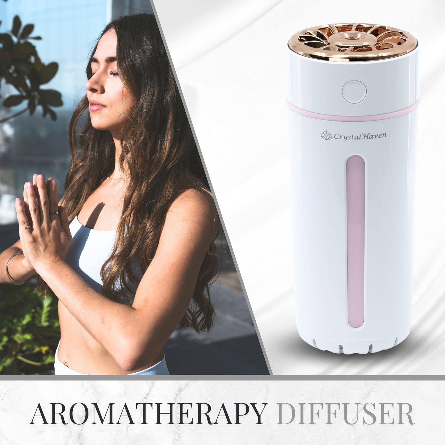 Difusor de Aceite Esencial CrystalHaven 360ml Portátil USB