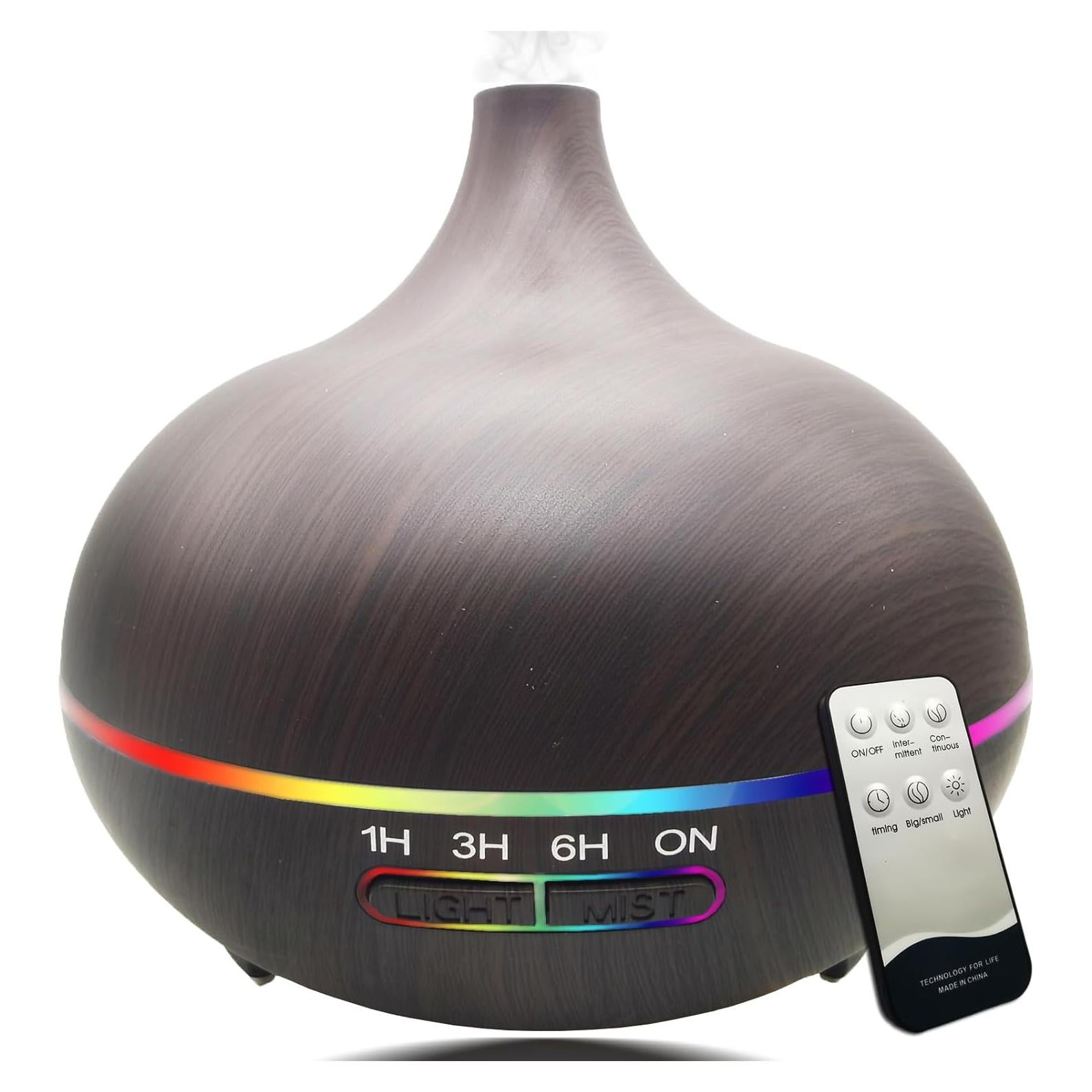 Difusor de Aceites Esenciales Lapeort 550ml Ultra Silencioso