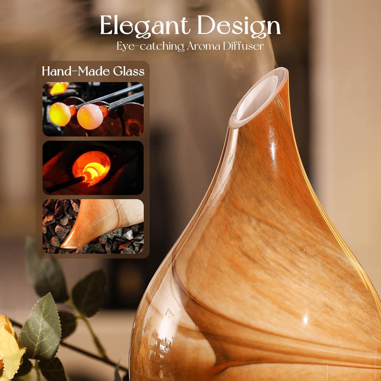 Difusor de Aceite Esencial Porseme 280ml Vidrio Aromaterapia