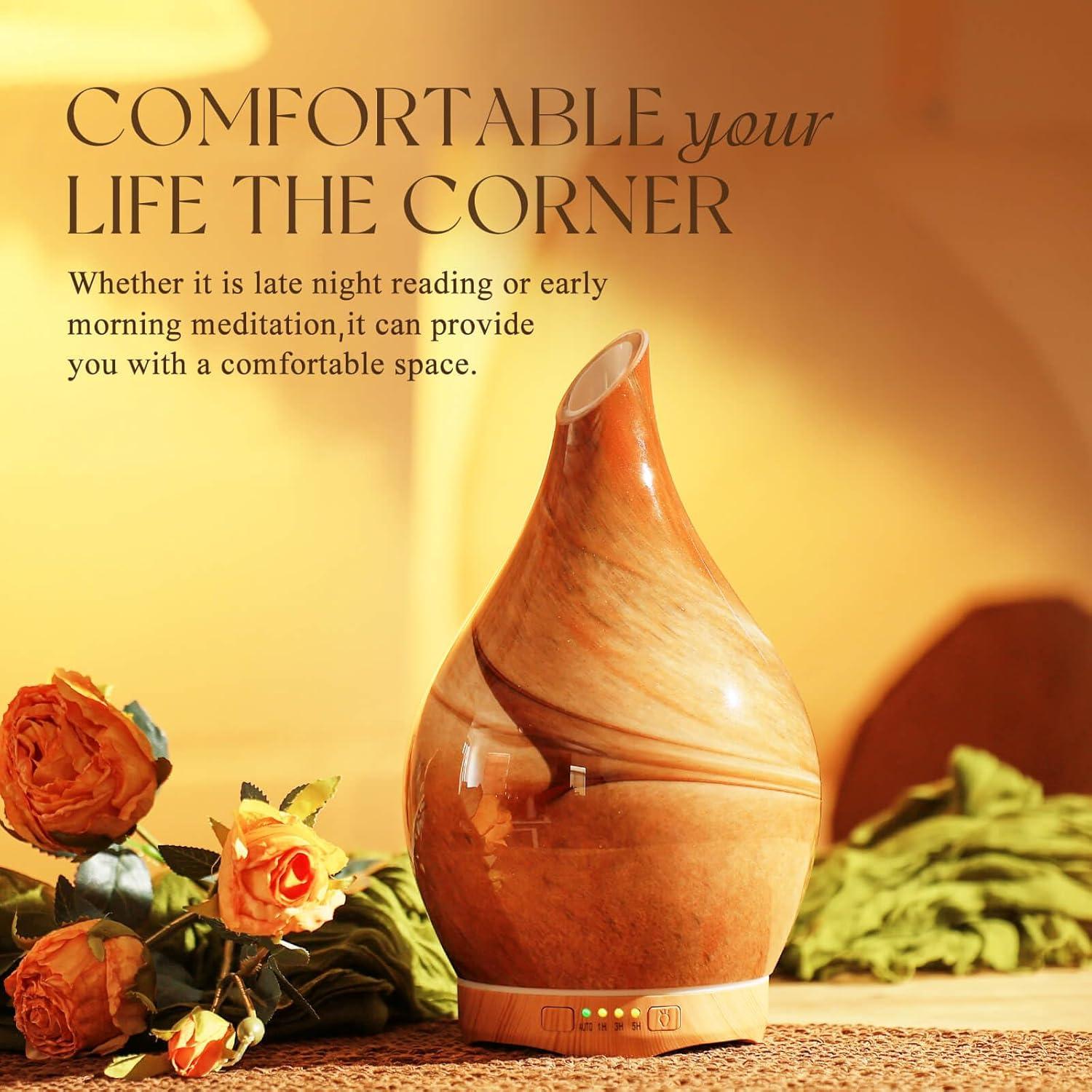 Difusor de Aceite Esencial Porseme 280ml Vidrio Aromaterapia