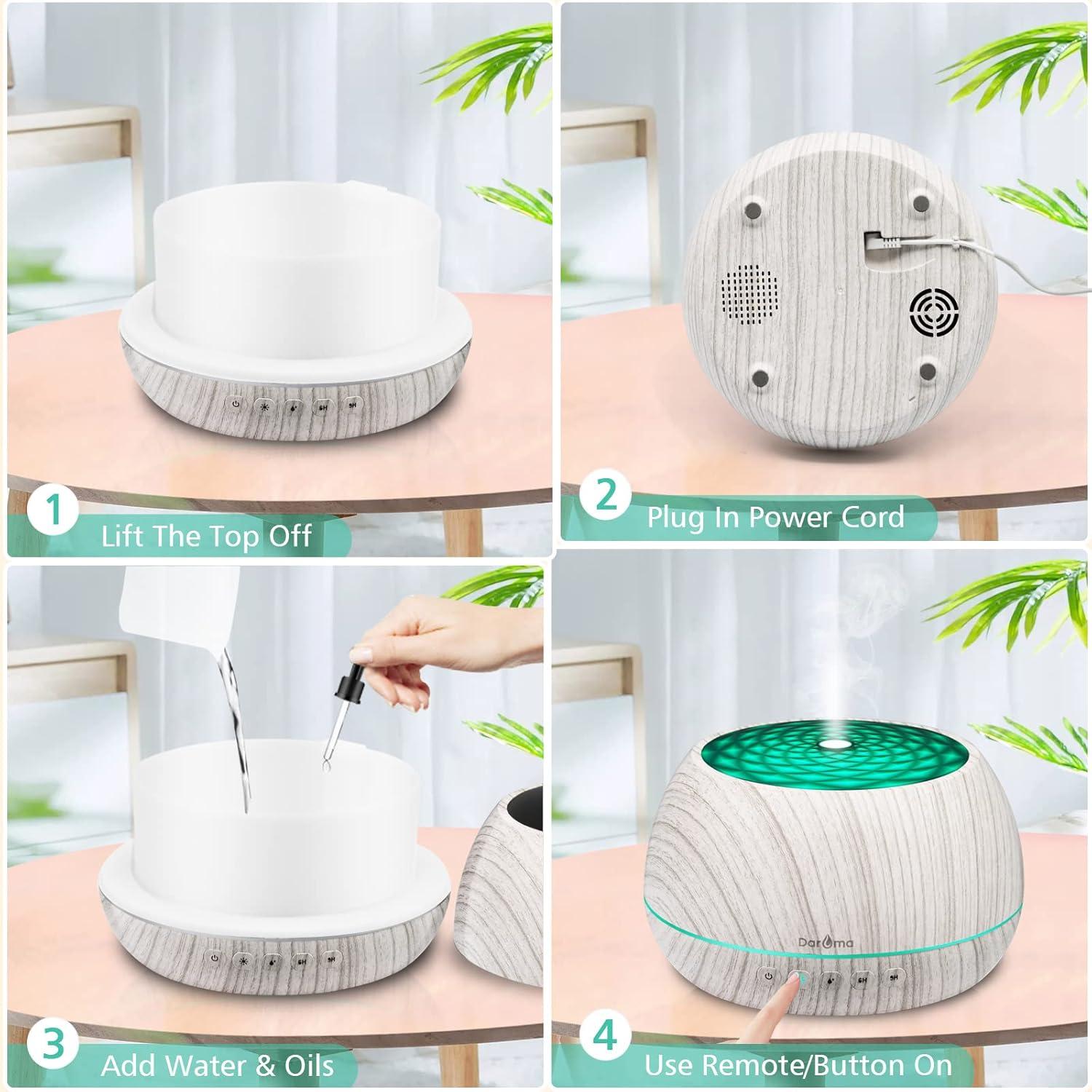 Difusor de Aceite Esencial DAROMA 1000ml con Altavoz Bluetooth