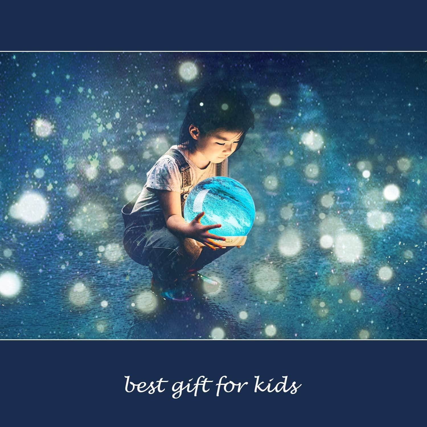 Difusor de Aceite Esencial COOSA Moon 250ml con Luz LED