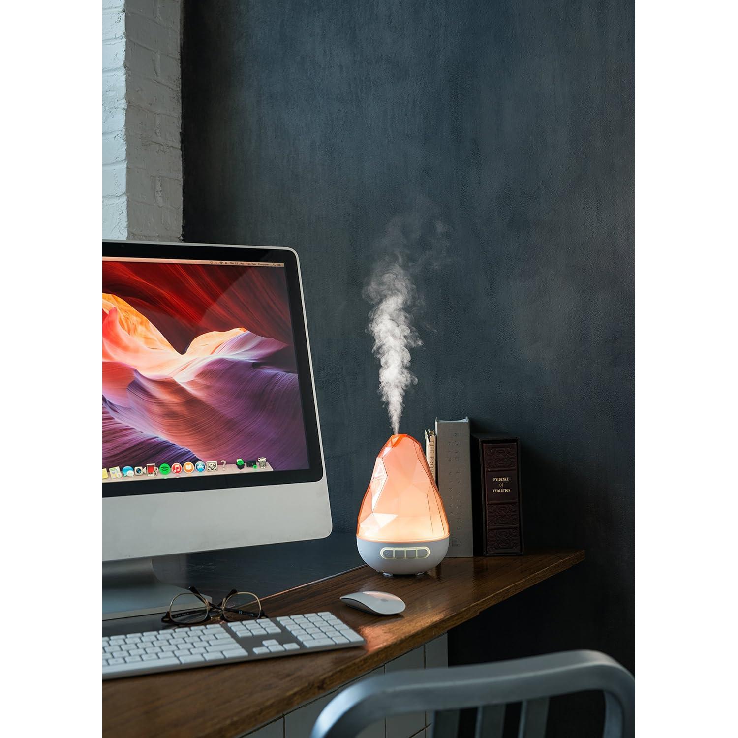 Humidificador Ultrasónico Quooz Rockano 200ml con Difusor