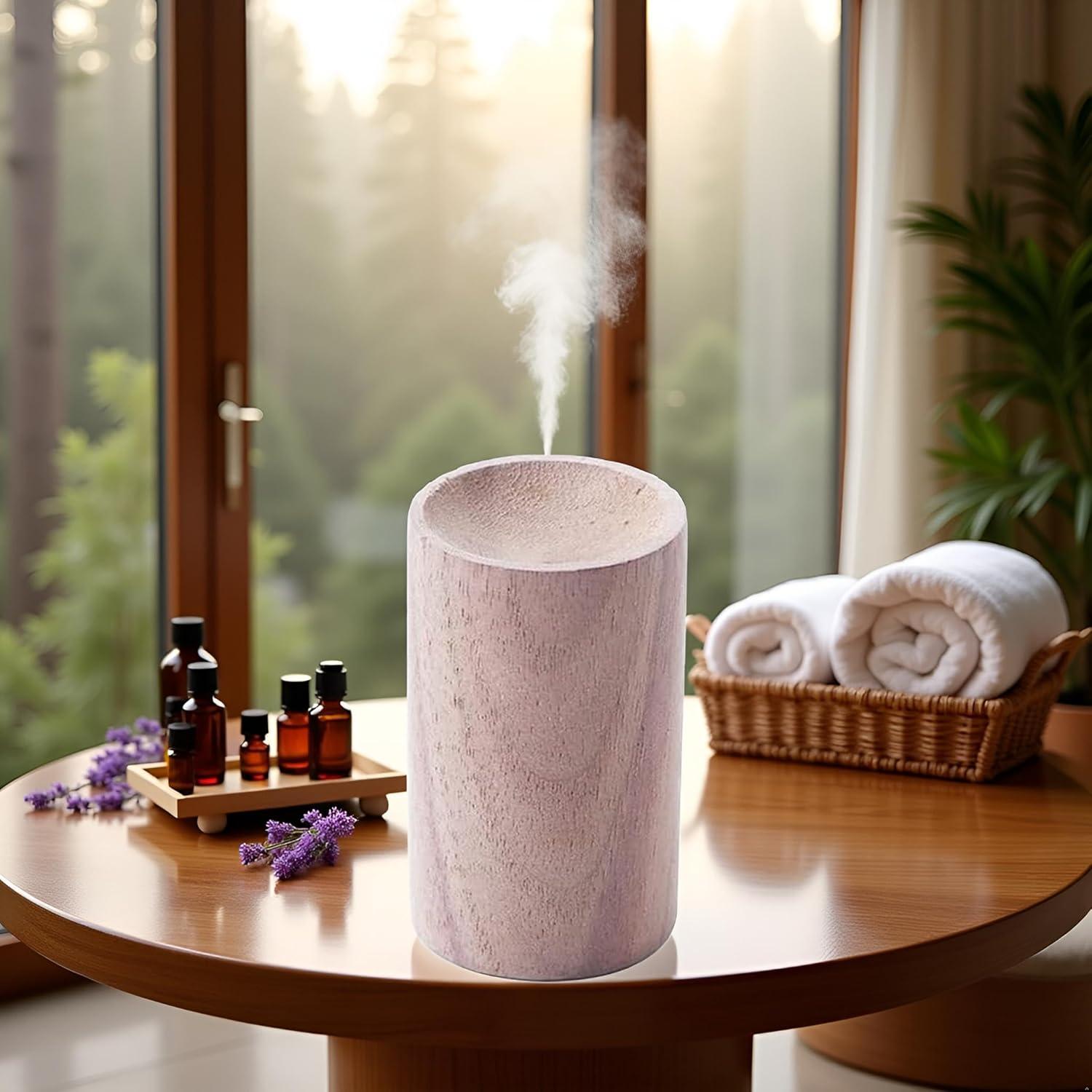 Difusor de Aceite Esencial YuanHolumid de Madera Negra Compacto