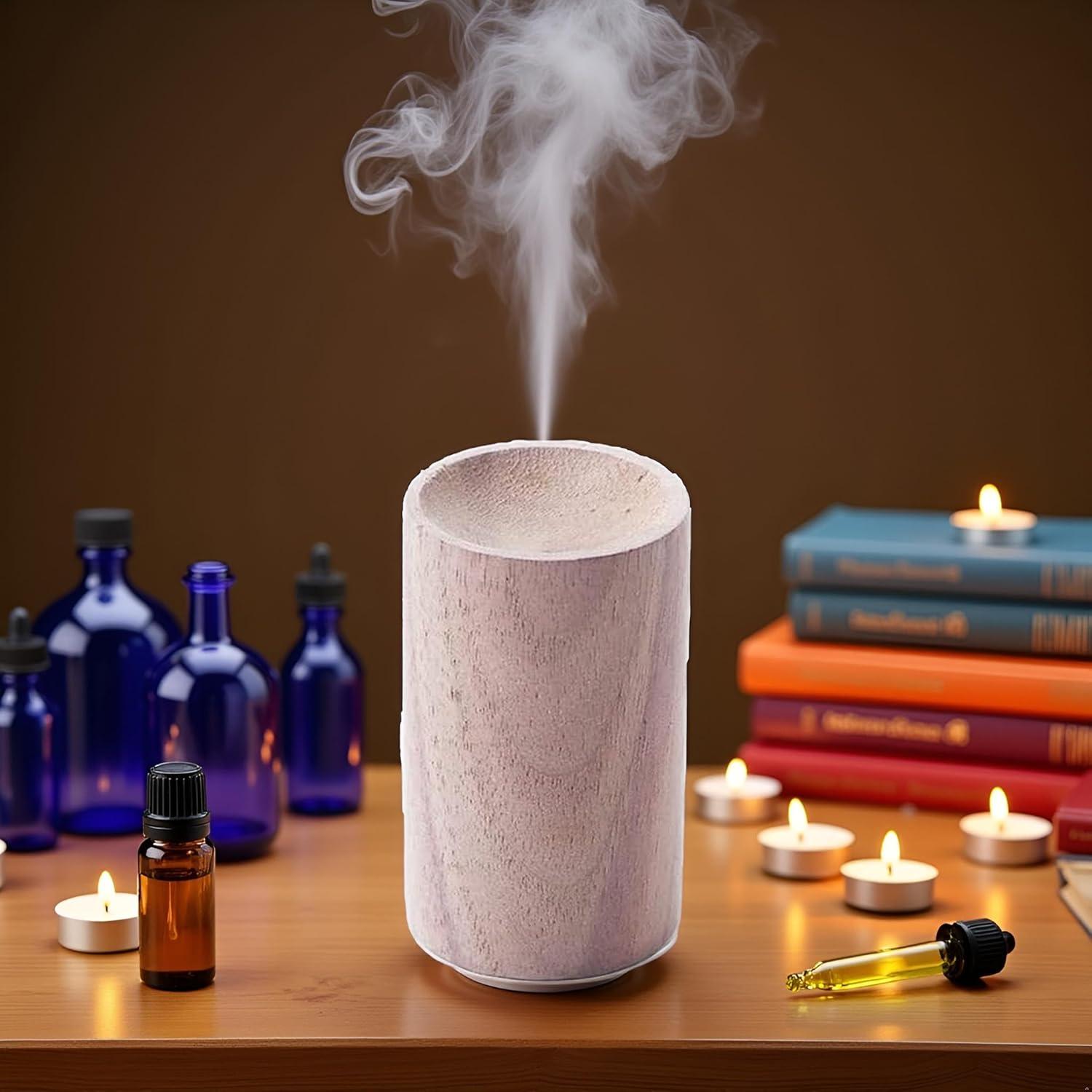 Difusor de Aceite Esencial YuanHolumid de Madera Negra Compacto