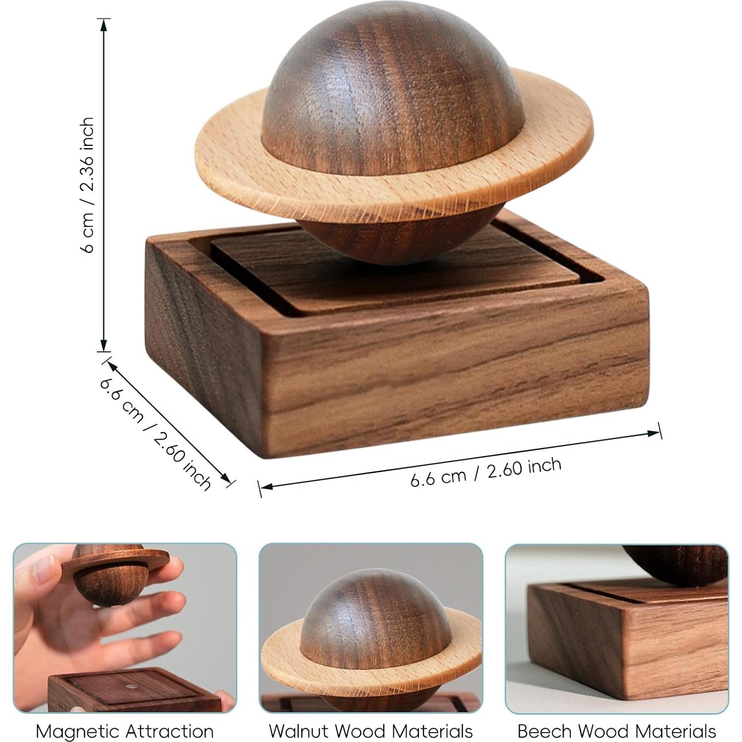 Difusor de Aceite Esencial de Madera TECHPLUS - Modelo Planet