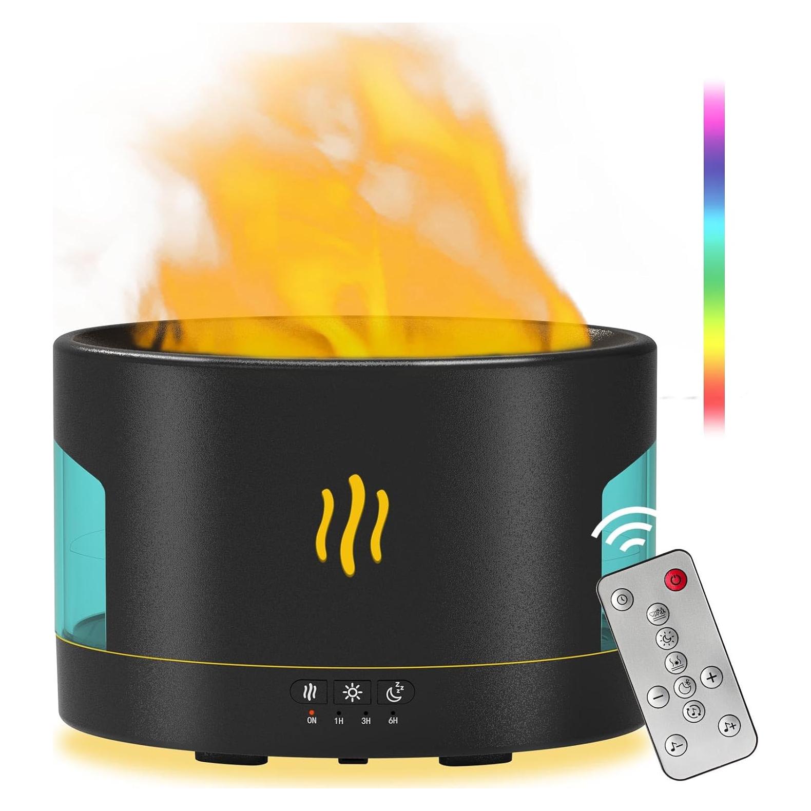 Difusor de Aceite Esencial PLUWEL 450ML con Bluetooth y Luz LED