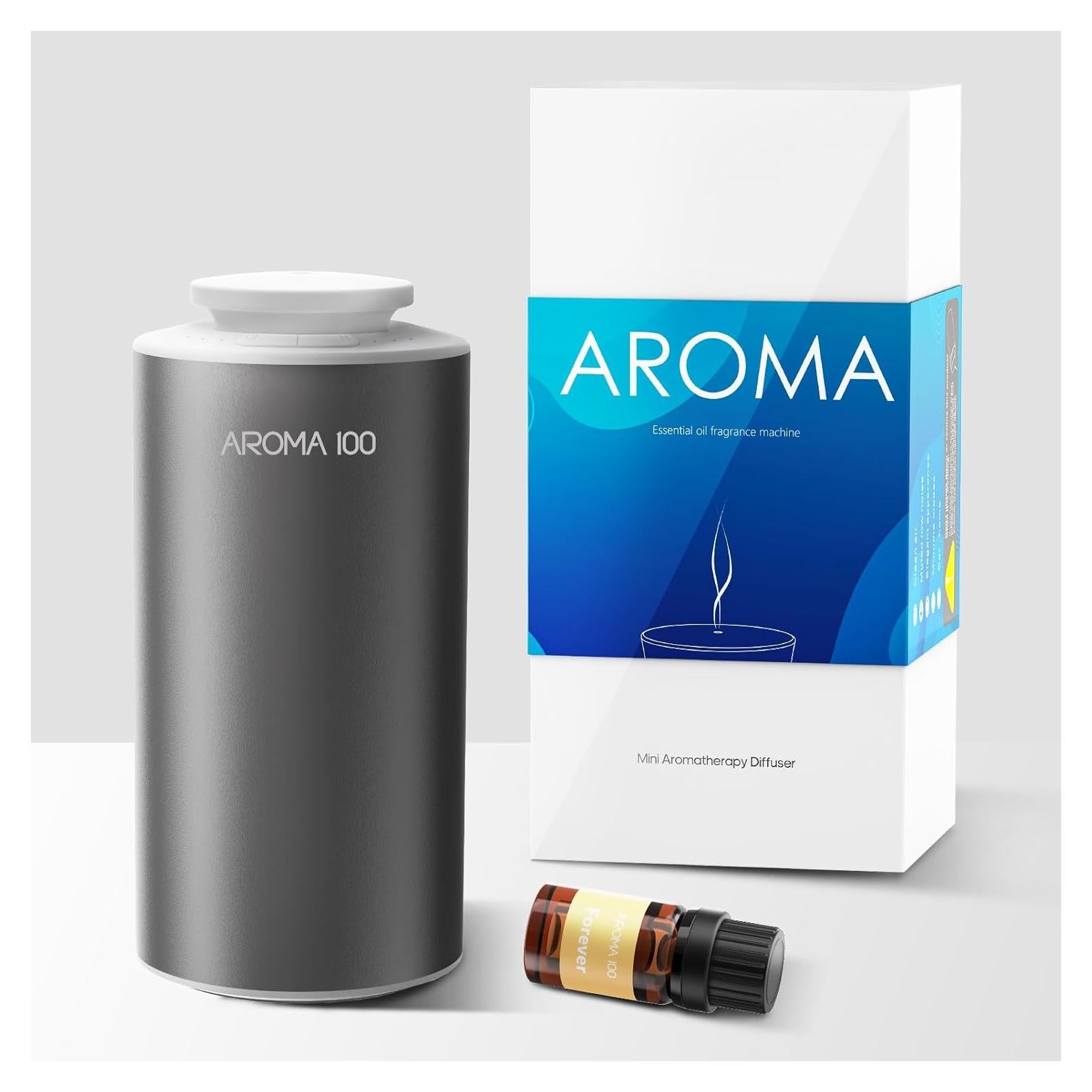 Difusor de Aceite Esencial Sin Agua aroma100 Gris 20ml