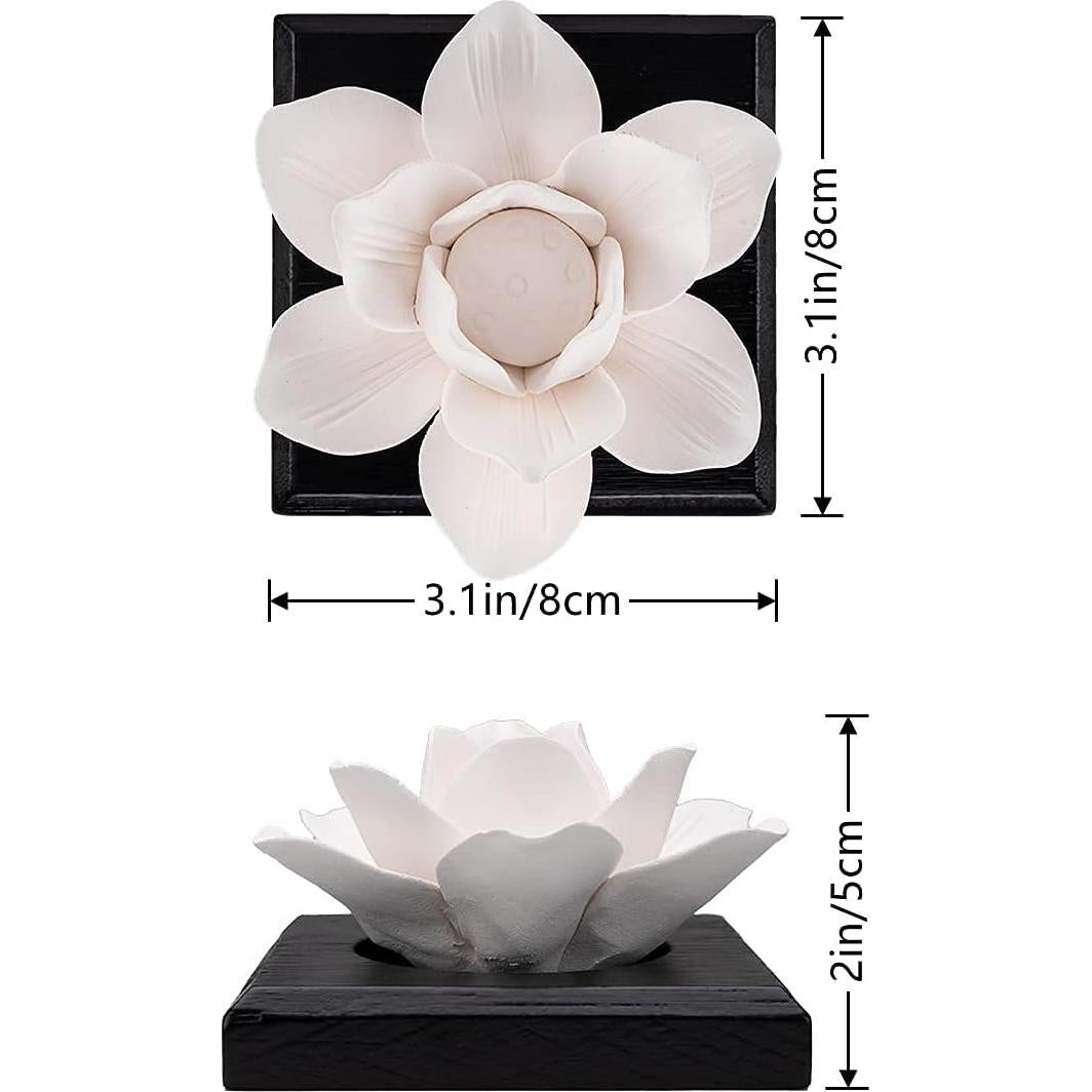 Difusor de Aceite Esencial de Yeso MOLIMAO Loto 20x20x13cm